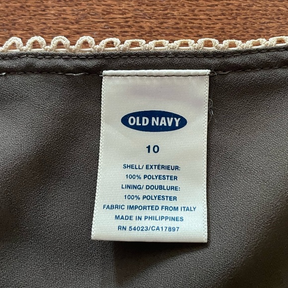 Old Navy Y2K Floral Slip Skirt 10 Fairy Goblincore Whimsical Neutral Dainty Boho - Picture 5 of 9